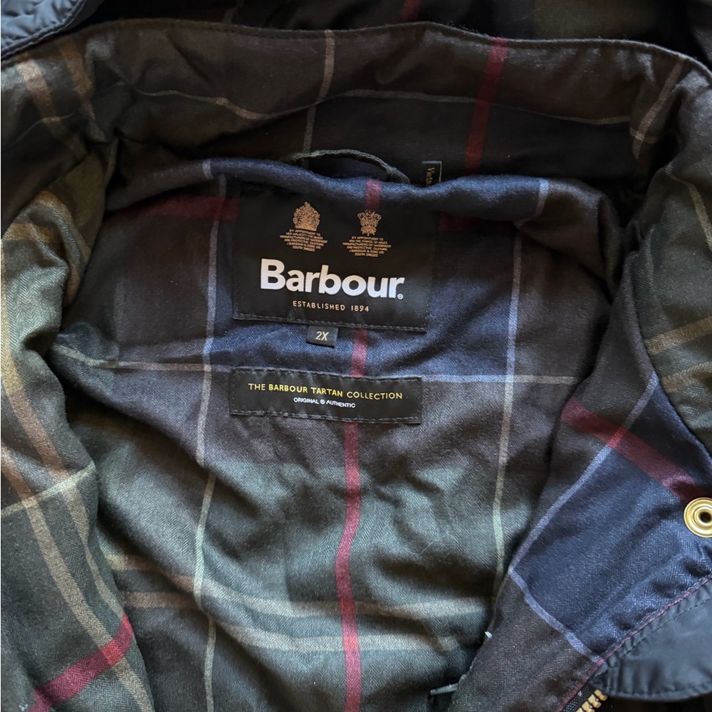 Barbour Millfire Tartan Collection Quilted Hooded Jacket - Picture 4 of 10